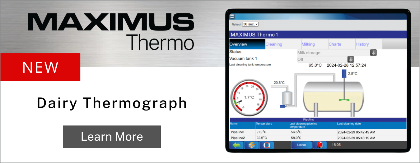 Dairy Thermograph (TTR) - MAXIMUS Thermo new product